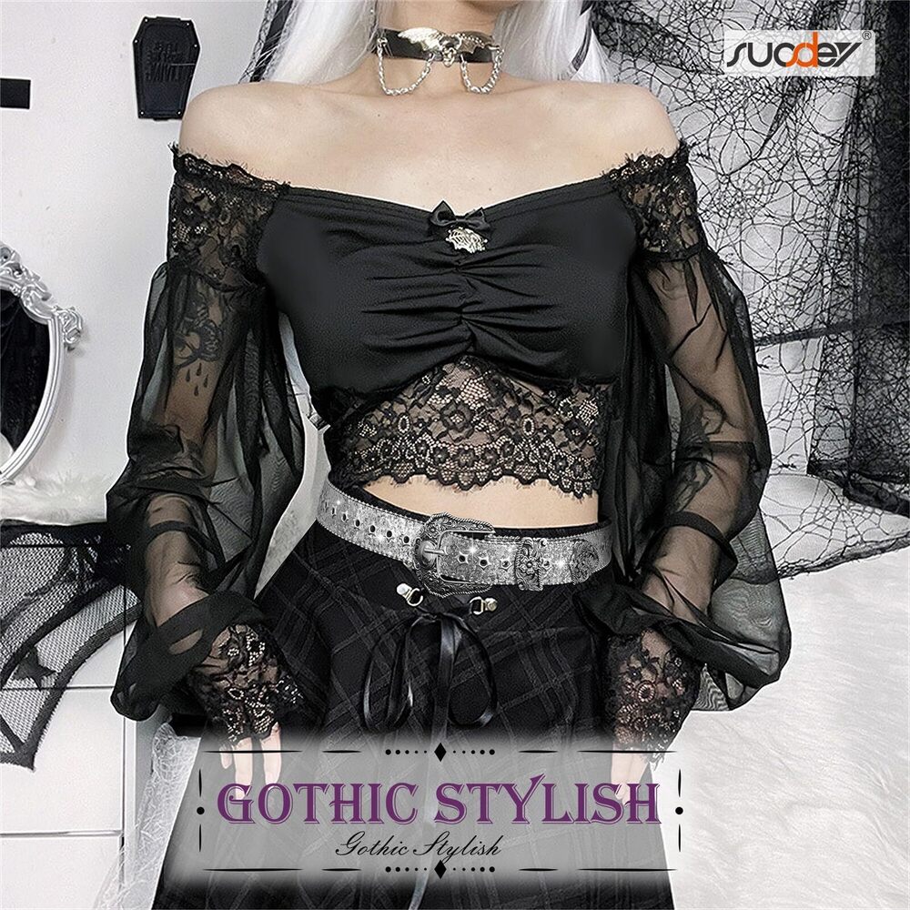 2136 Women Men Western Belt Bling Vintage Star Studded Grommet Cowgirls - Picture 6 of 6